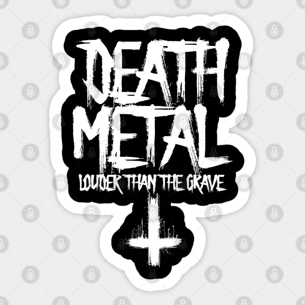 DEATH METAL Sticker by artslaves
